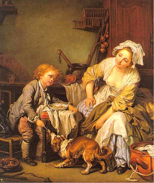 Mother and Child, France, 1700s, Jean-Baptiste Greuze