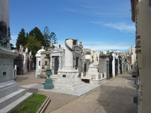 La Recoleta Cemetery Street, Buenos Aires, Argentina