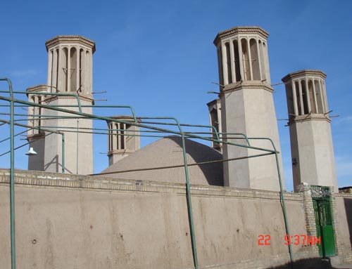 Ancient Air Conditioning in Yazd, Iran.