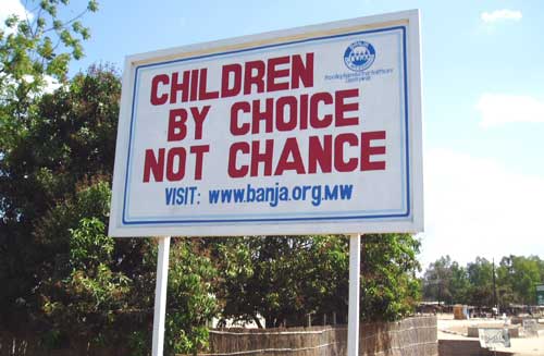 Family Planning Sign, Malawi, around 2000
