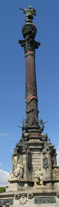Christopher Columbus Monument, Barcelona, Catelonia, Spain
